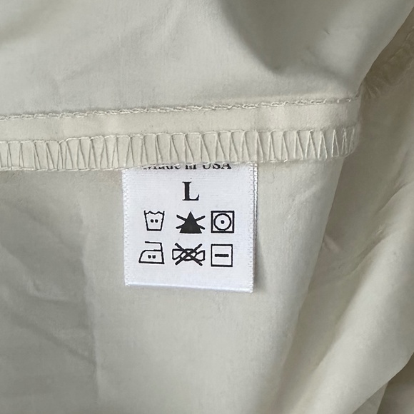 BLACK CRANE Ivory Curtain Cotton Dress - Size L - Picture 15 of 16